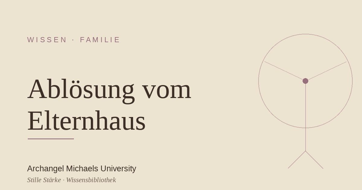 Ablösung vom Elternhaus: innerlich erwachsen