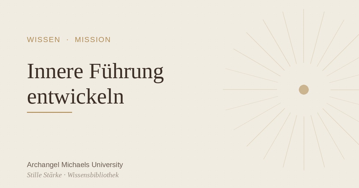 Innere Führung entwickeln