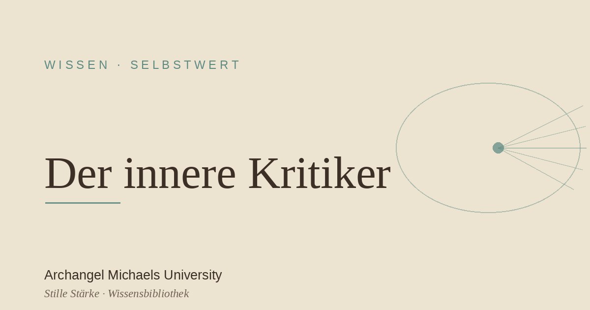 Der innere Kritiker: die harte Stimme entmachten