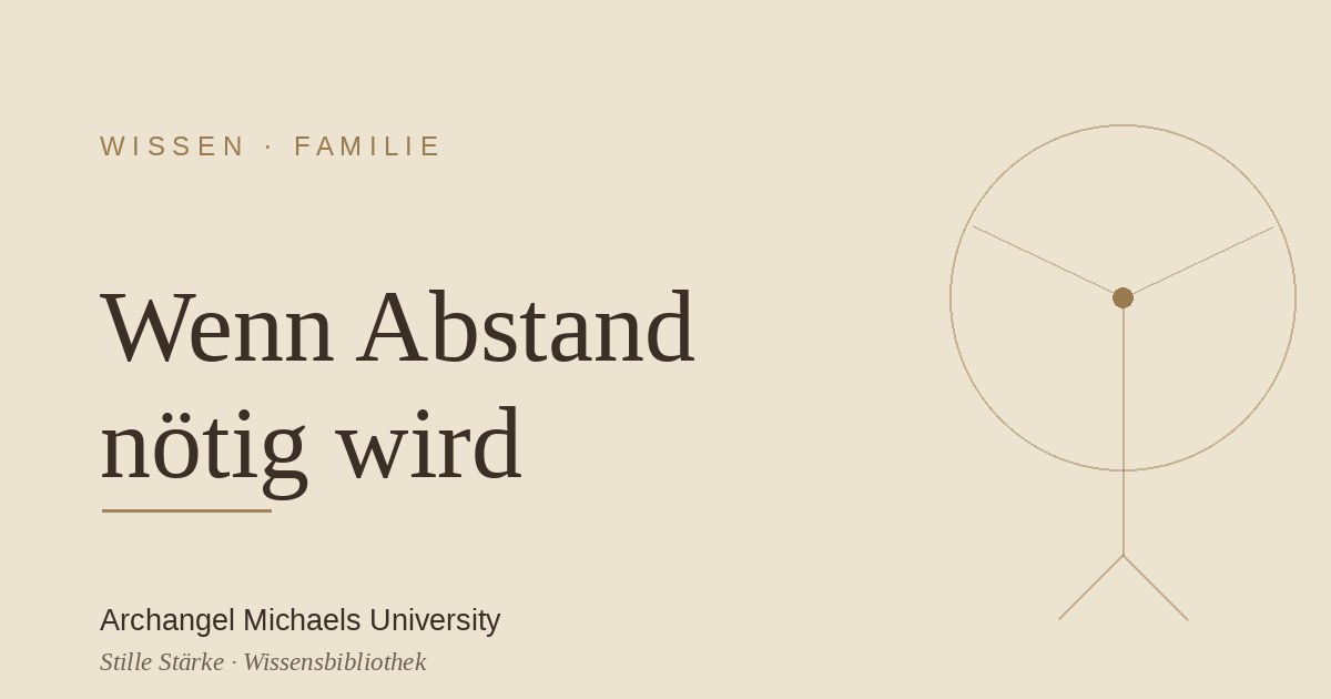 Kontaktabbruch zu den Eltern: wenn Abstand nötig wird