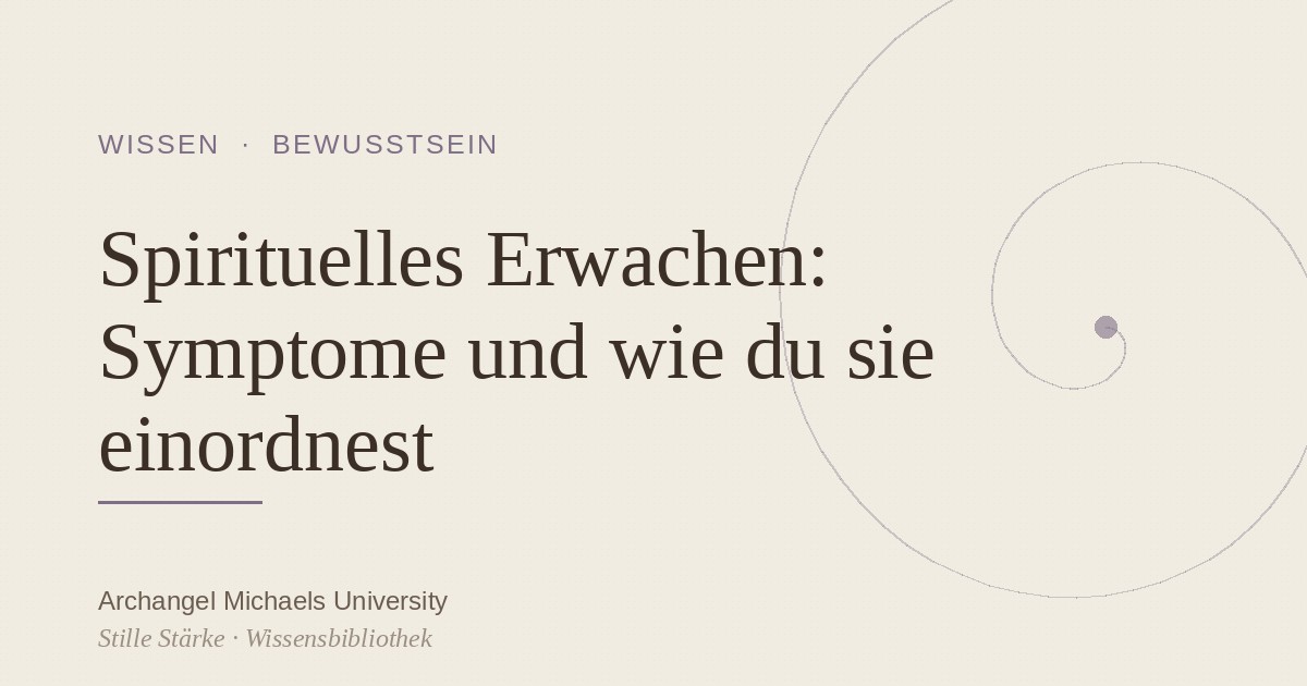 Spirituelles Erwachen: Symptome und wie du sie einordnest