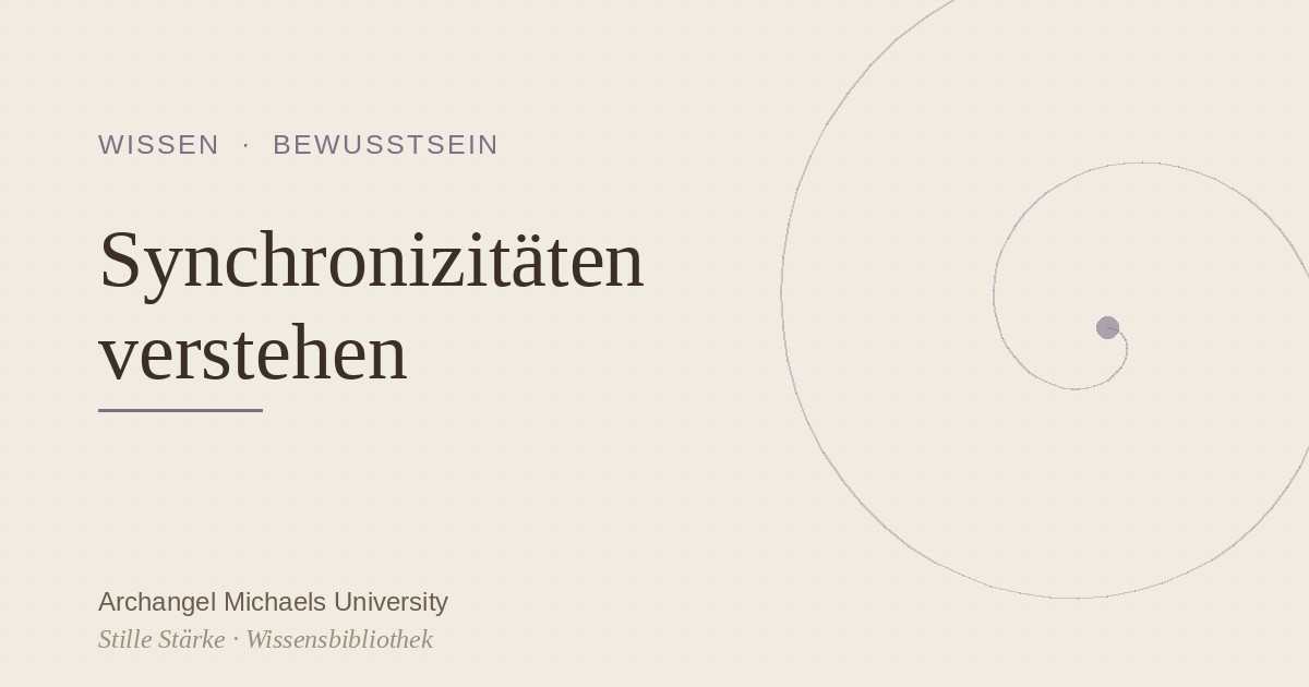 Synchronizitäten verstehen